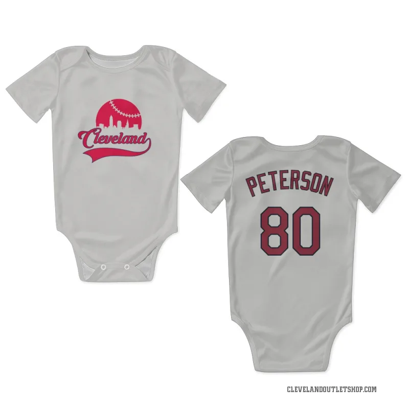 Austin Peterson  White Cleveland Guardians  Newborn & Infant Bodysuit