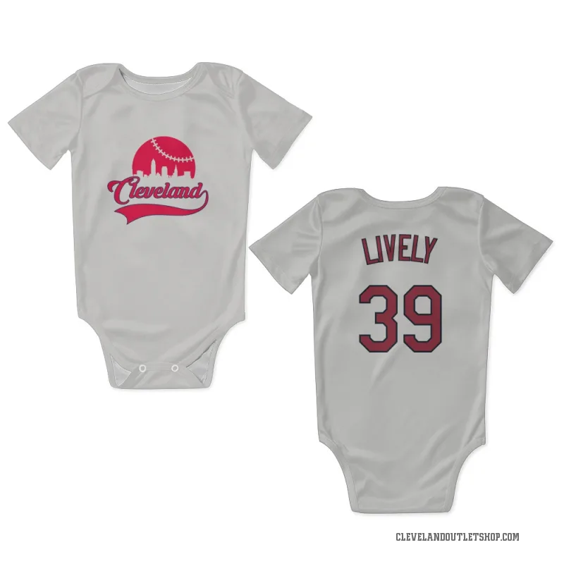 Ben Lively  White Cleveland Guardians  Newborn & Infant Bodysuit