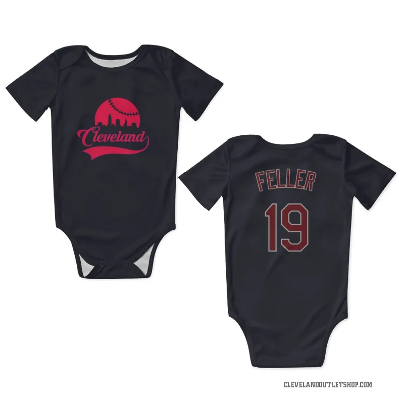 Bob Feller  Navy Cleveland Guardians  Newborn & Infant Bodysuit