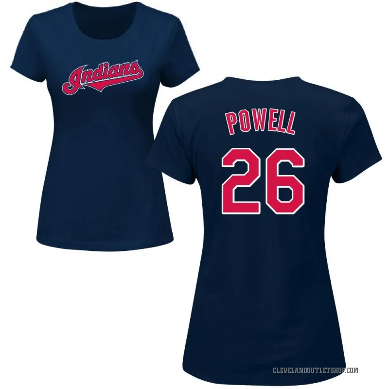 Boog Powell Women's Navy Cleveland Guardians Roster T-Shirt -