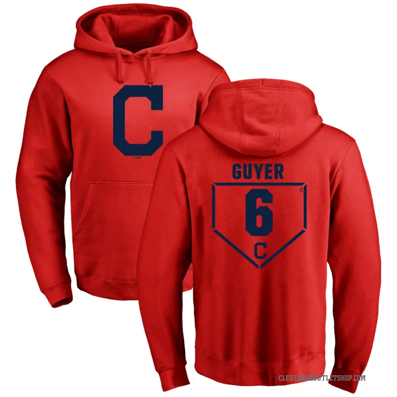 Brandon Guyer Youth Red Cleveland Guardians Branded RBI Pullover Hoodie -