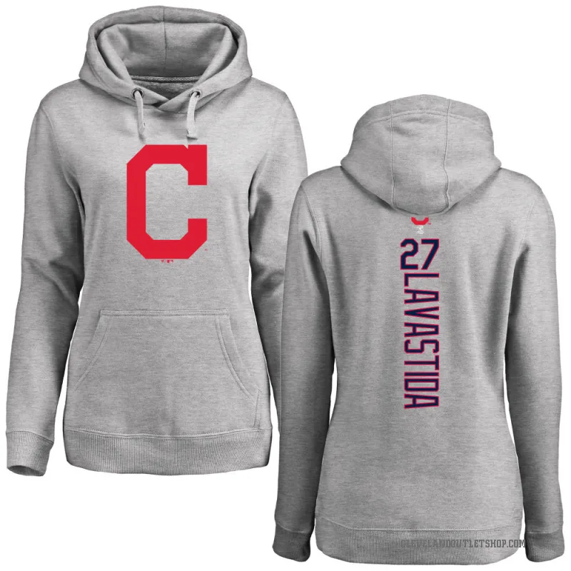 Bryan Lavastida Women's Cleveland Guardians Ash Backer Pullover Hoodie