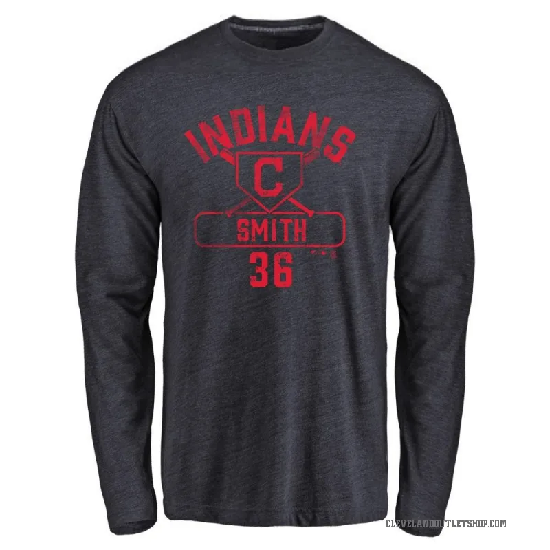 Cade Smith Youth Navy Cleveland Guardians Base Runner Long Sleeve T-Shirt -