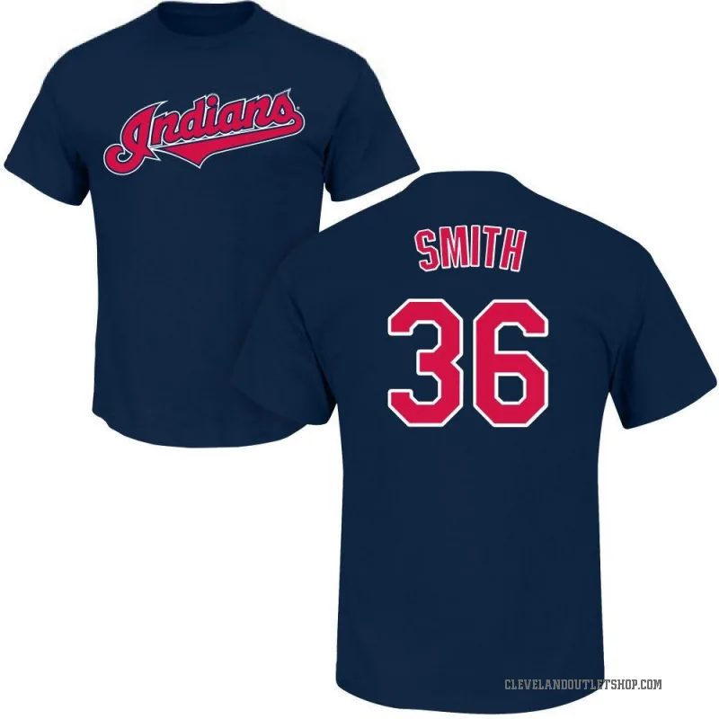 Cade Smith Youth Navy Cleveland Guardians Roster T-Shirt -