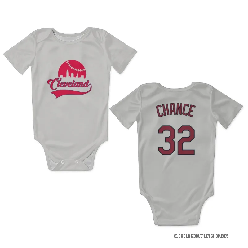 Dean Chance  White Cleveland Guardians  Newborn & Infant Bodysuit