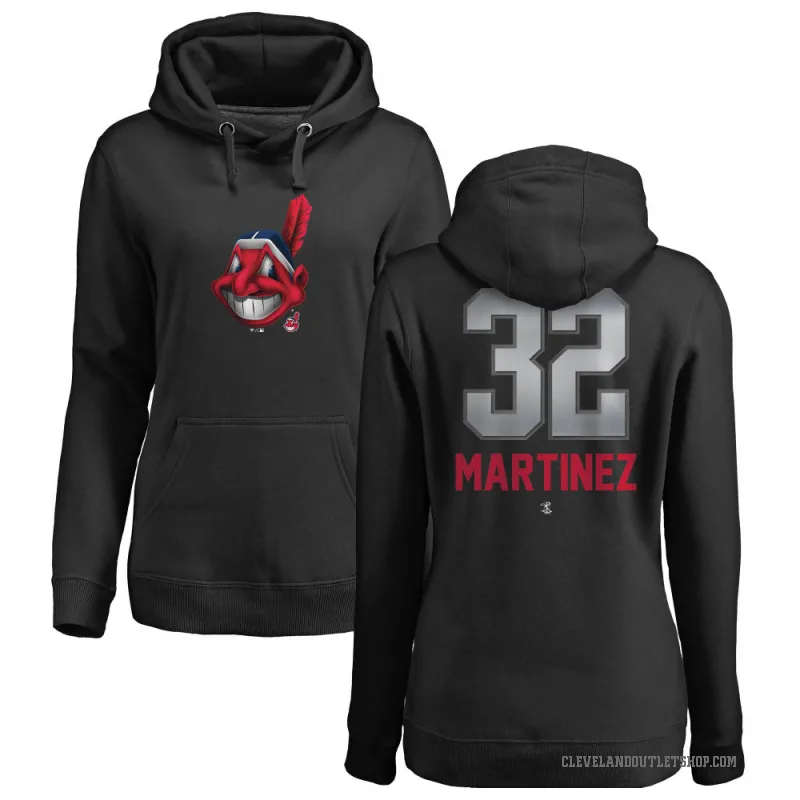 Dennis Martinez Women's Black Cleveland Guardians Branded Midnight Mascot Pullover Hoodie -