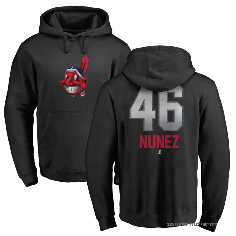 Dom Nunez Men's Black Cleveland Guardians Branded Midnight Mascot Pullover Hoodie -