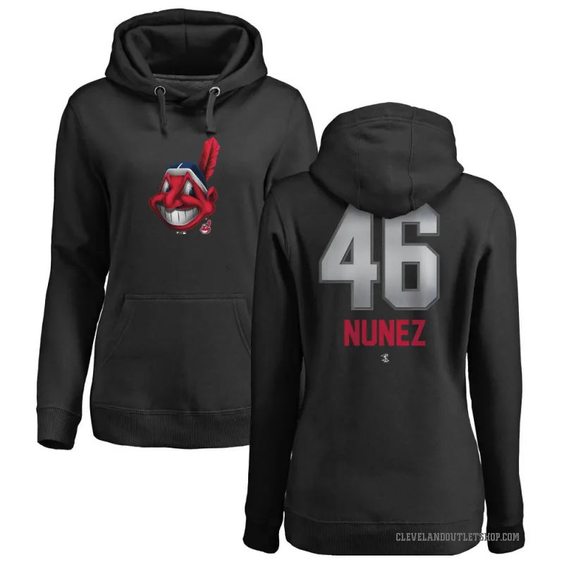 Dom Nunez Women's Black Cleveland Guardians Branded Midnight Mascot Pullover Hoodie -