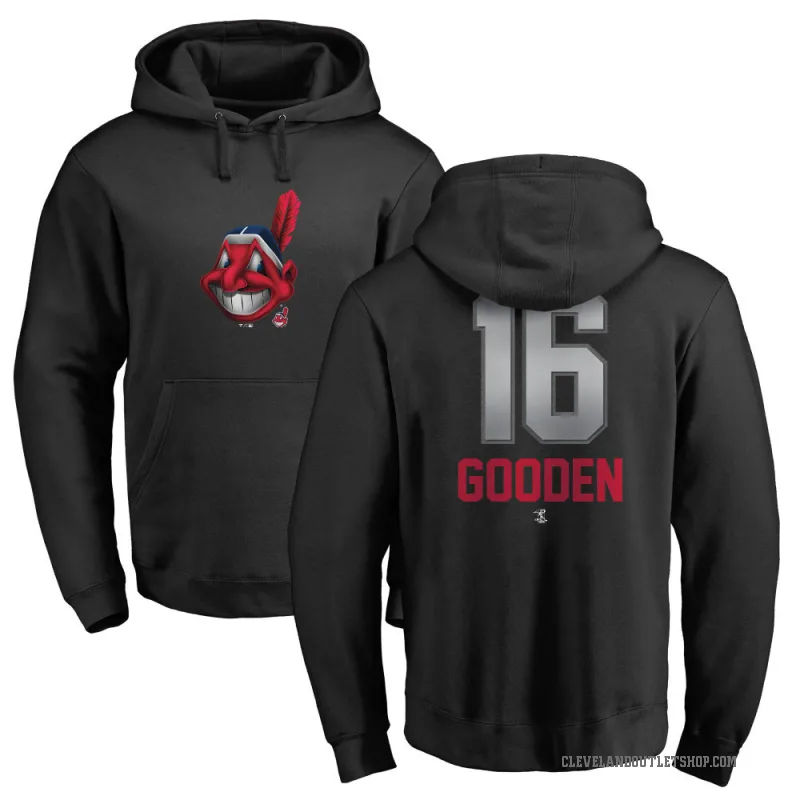 Dwight Gooden Youth Black Cleveland Guardians Branded Midnight Mascot Pullover Hoodie -