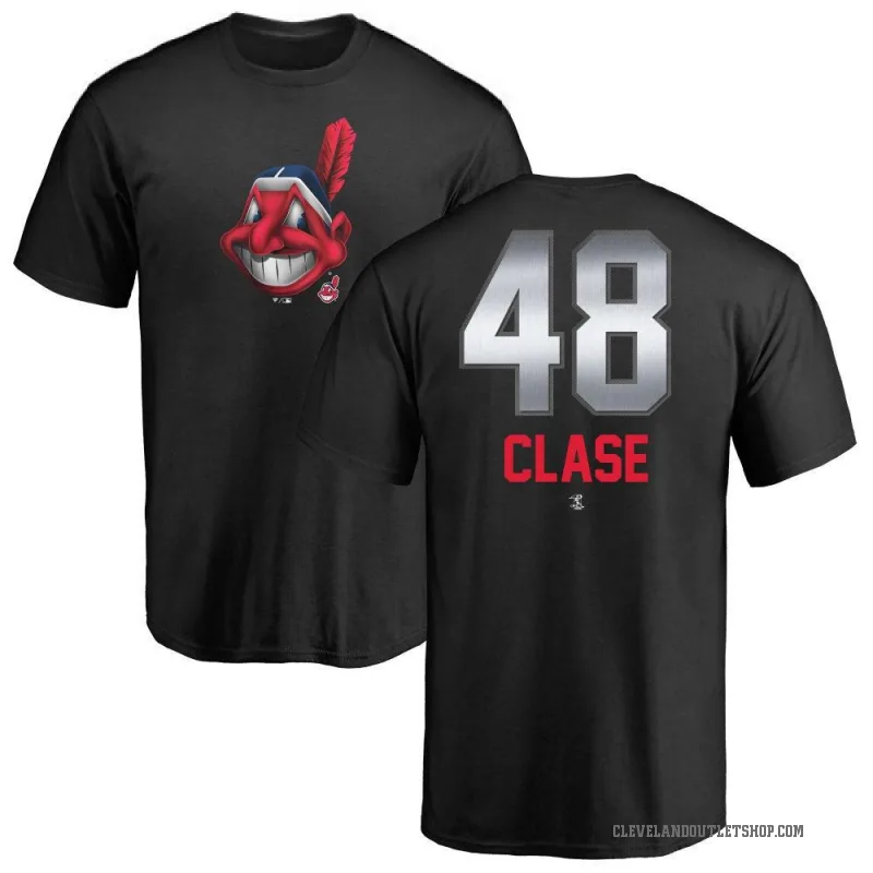 Emmanuel Clase Men's Black Cleveland Guardians Midnight Mascot T-Shirt -