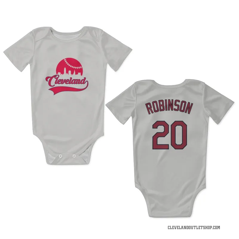 Frank Robinson  White Cleveland Guardians  Newborn & Infant Bodysuit