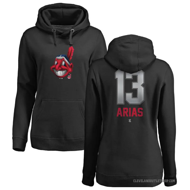 Gabriel Arias Women's Black Cleveland Guardians Branded Midnight Mascot Pullover Hoodie -