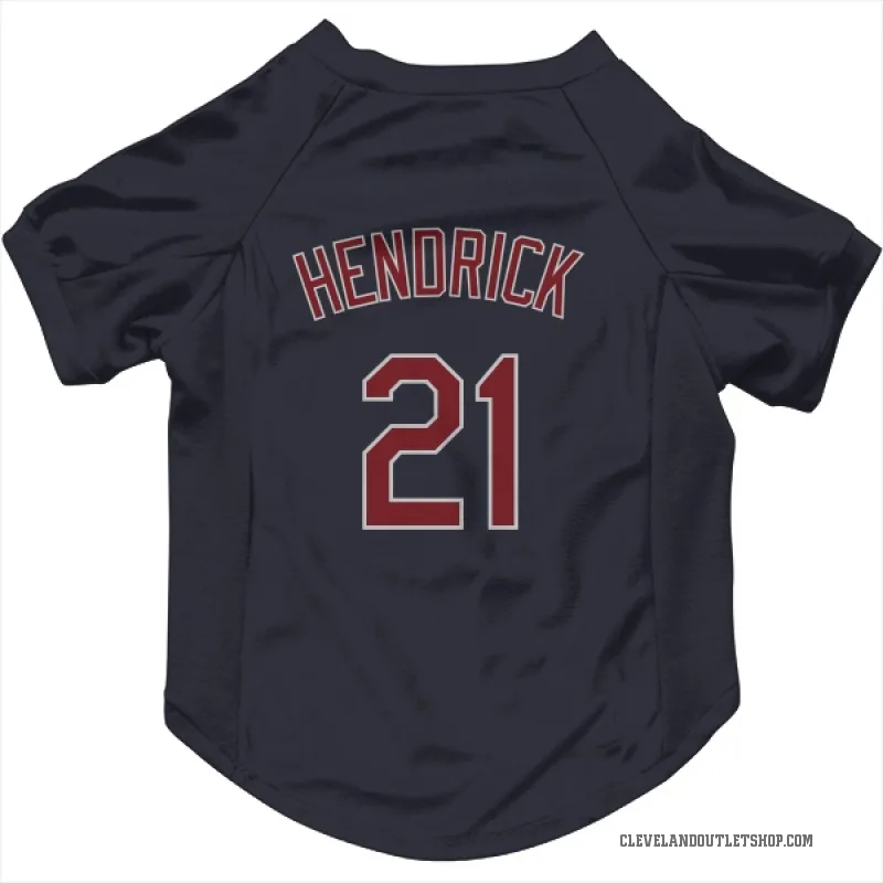 George Hendrick  Navy Cleveland Guardians  Cat & Dog Pet Jersey
