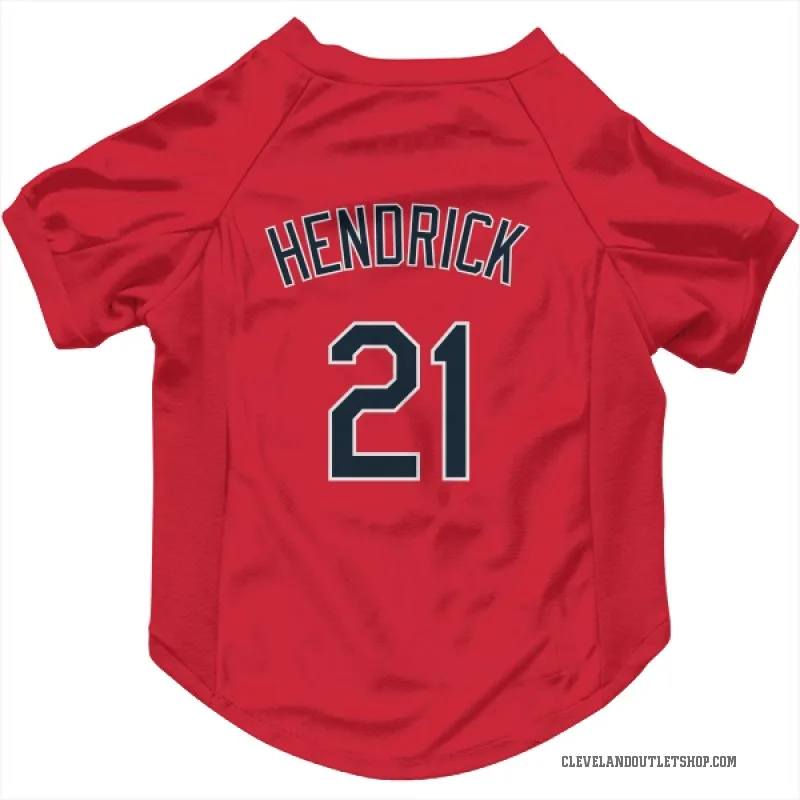 George Hendrick  Red Cleveland Guardians  Cat & Dog Pet Jersey