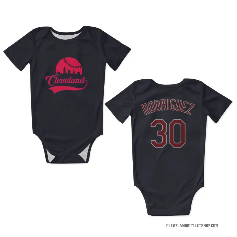 Johnathan Rodriguez  Navy Cleveland Guardians  Newborn & Infant Bodysuit