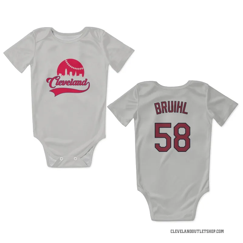 Justin Bruihl  White Cleveland Guardians  Newborn & Infant Bodysuit