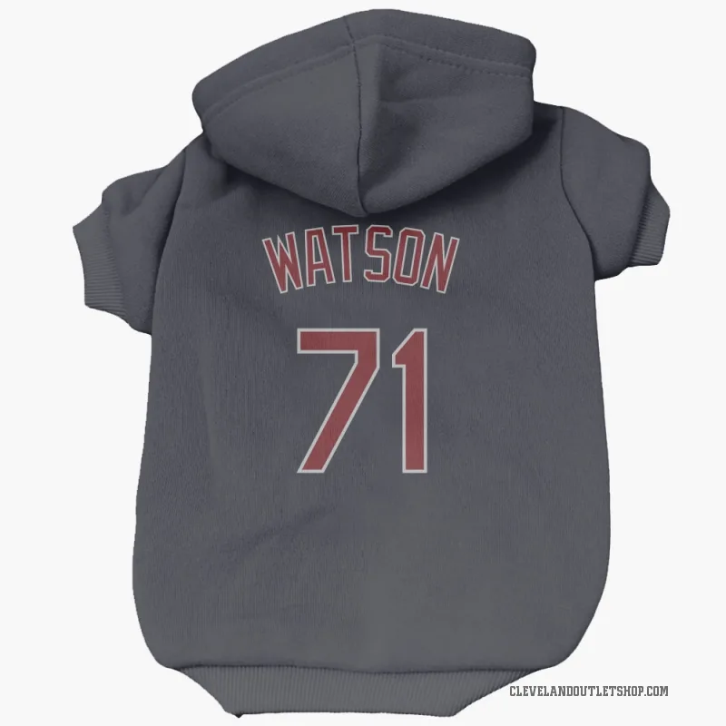 Kahlil Watson  Navy Cleveland Guardians  Cat & Dog Pet Hoodie