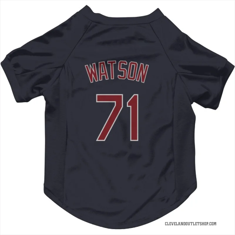 Kahlil Watson  Navy Cleveland Guardians  Cat & Dog Pet Jersey