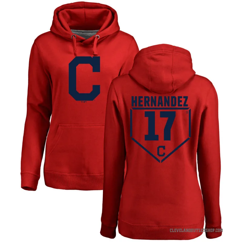 Keith Hernandez Women's Red Cleveland Guardians Branded RBI Pullover Hoodie -