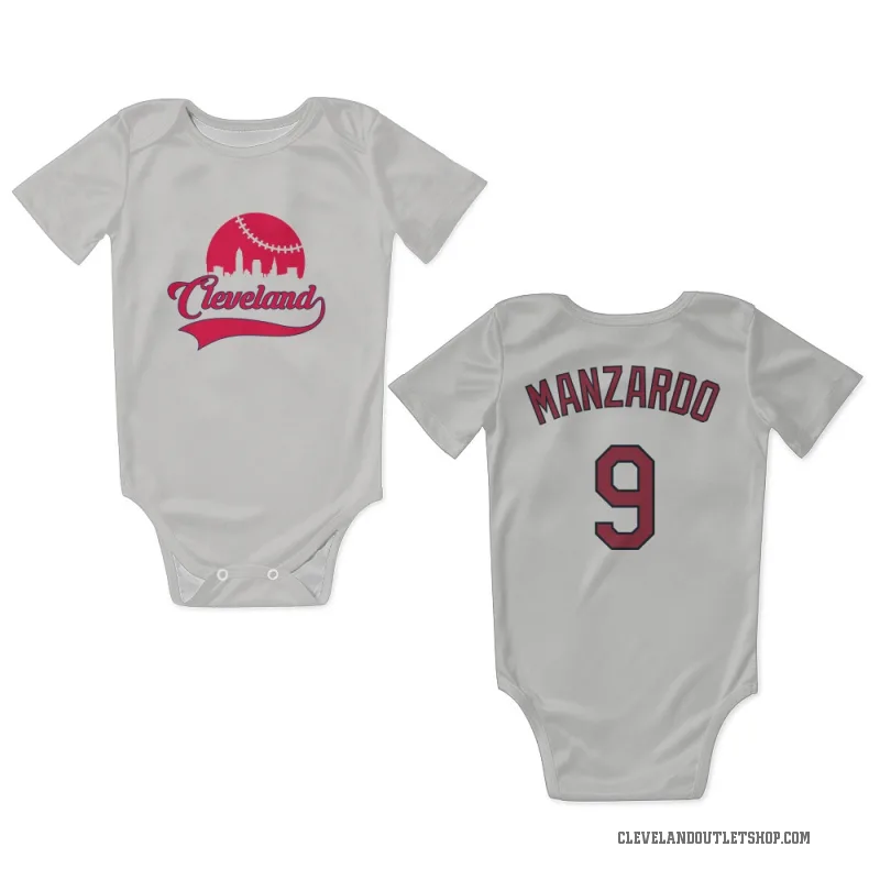 Kyle Manzardo  White Cleveland Guardians  Newborn & Infant Bodysuit