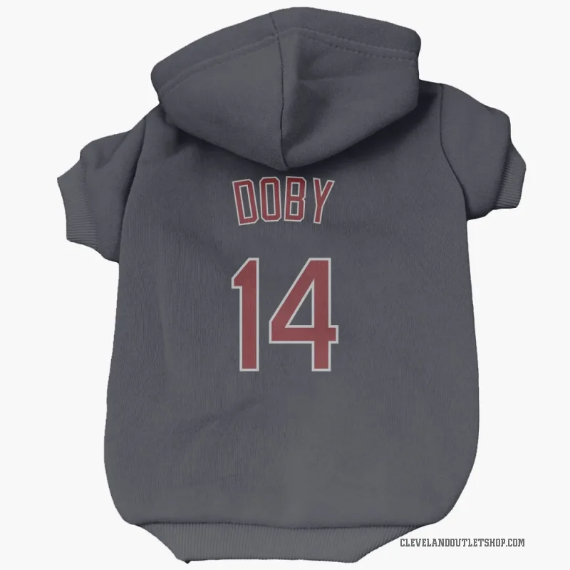 Larry Doby  Navy Cleveland Guardians  Cat & Dog Pet Hoodie