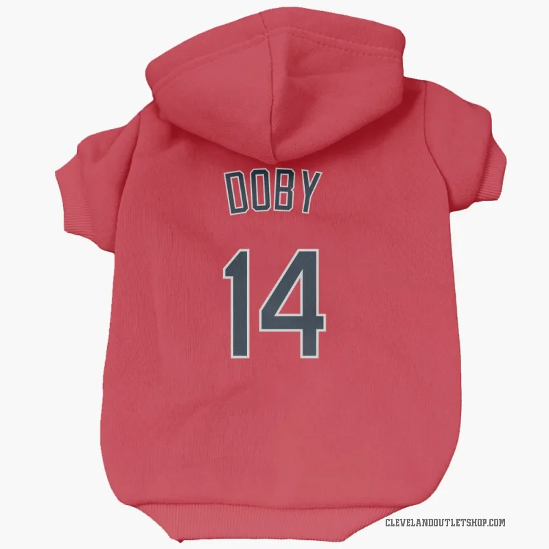 Larry Doby  Red Cleveland Guardians  Cat & Dog Pet Hoodie