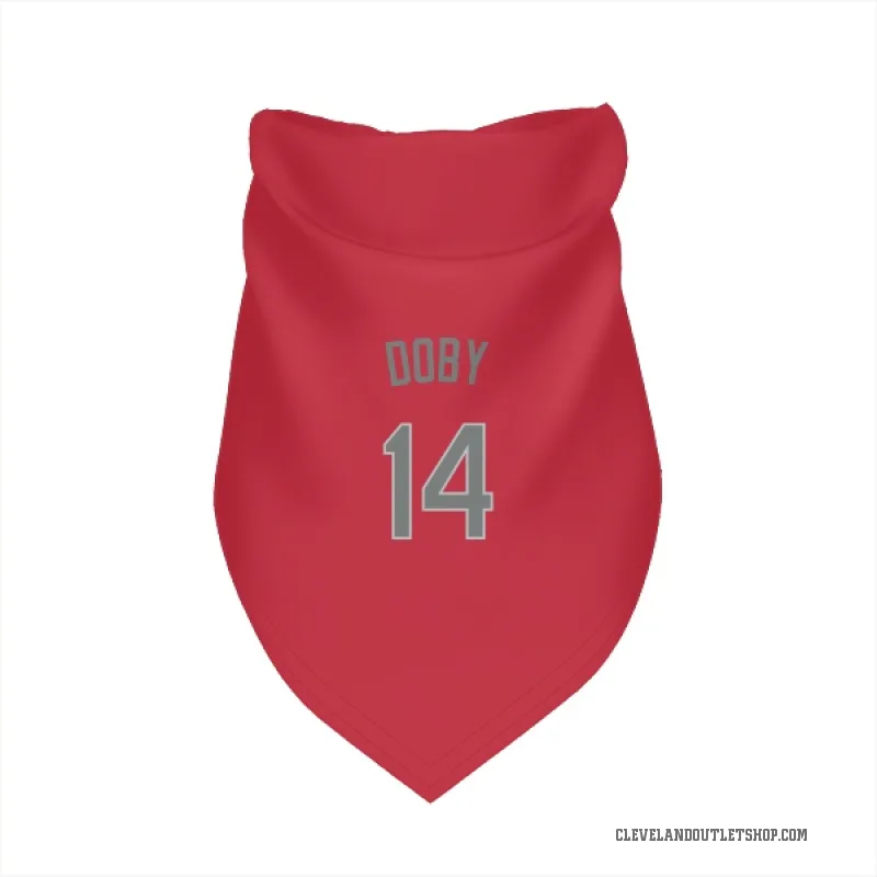 Larry Doby  Red Cleveland Guardians  Gray Cat & Dog Pet Bandana