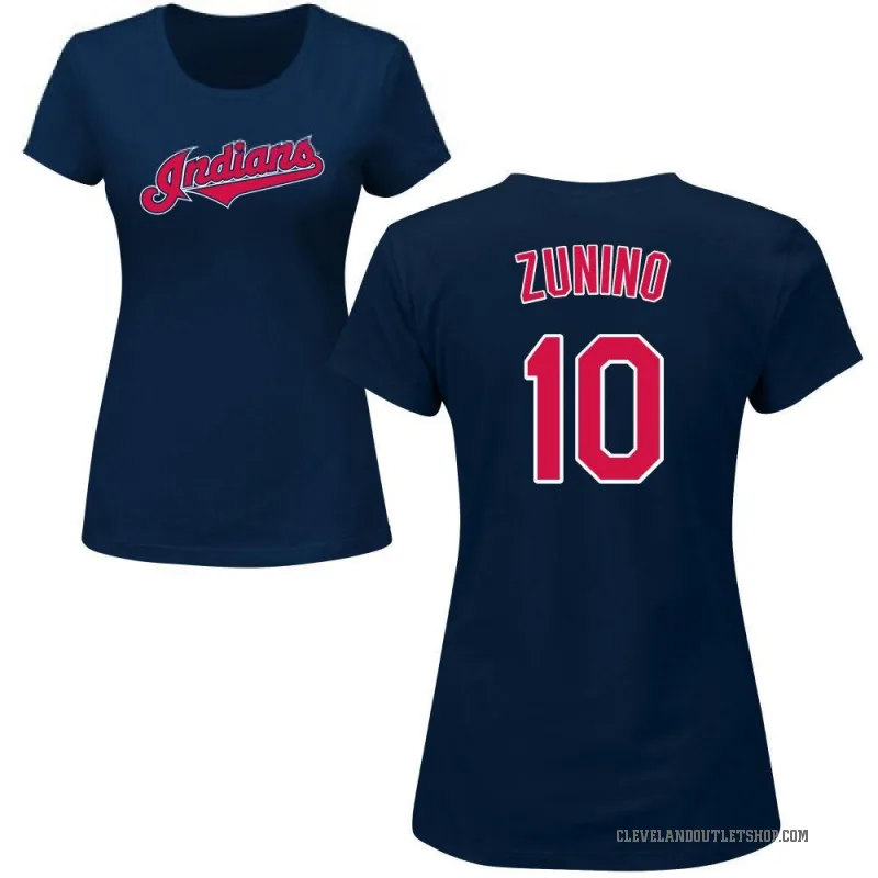 Mike Zunino Women's Navy Cleveland Guardians Roster T-Shirt -