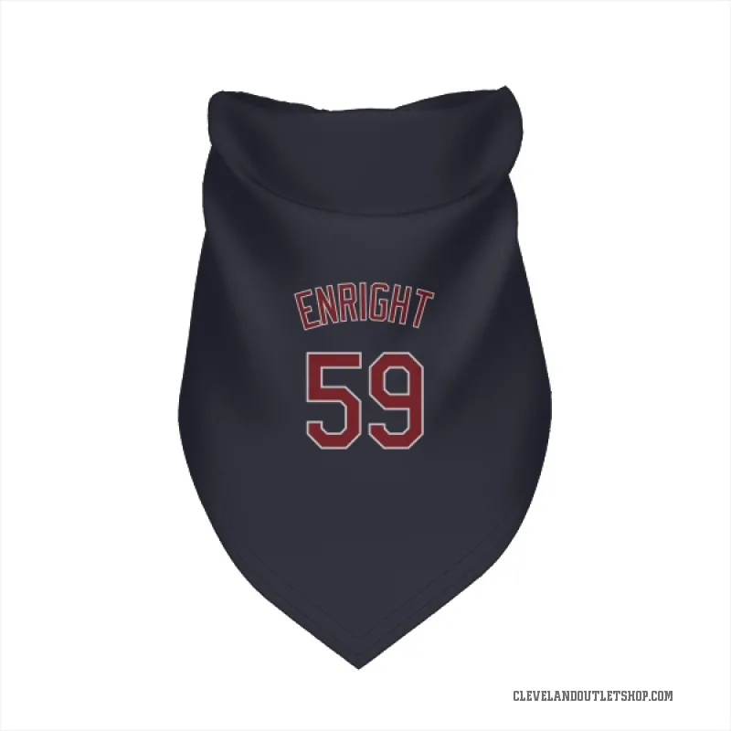 Nic Enright  Navy Cleveland Guardians  Cat & Dog Pet Bandana