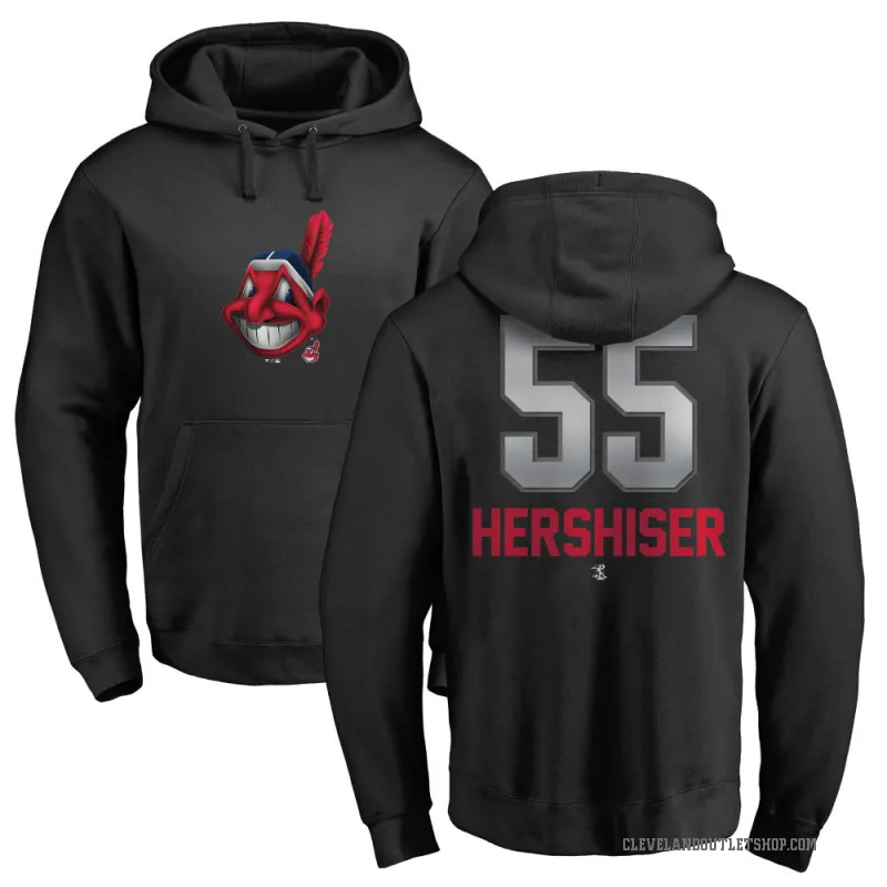 Orel Hershiser Men's Black Cleveland Guardians Branded Midnight Mascot Pullover Hoodie -