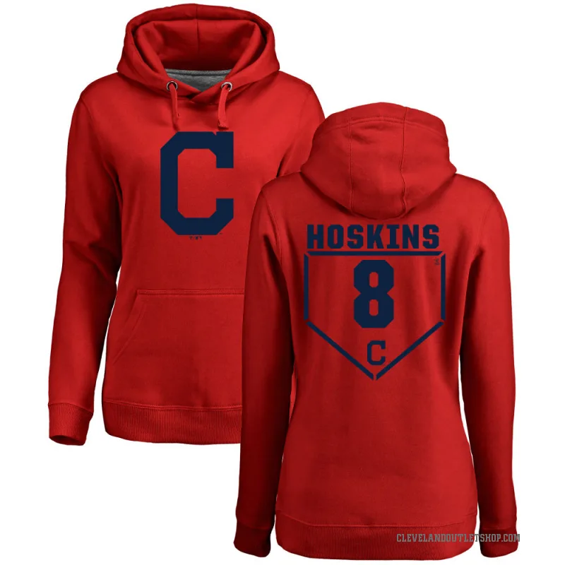 Rhys Hoskins Women's Red Cleveland Guardians Branded RBI Pullover Hoodie -