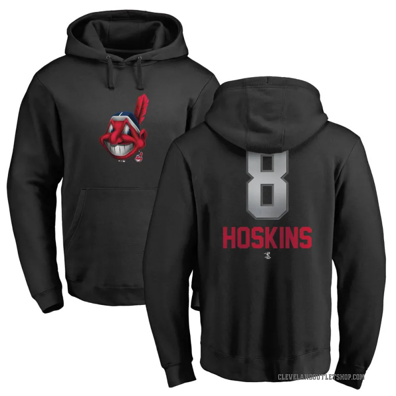 Rhys Hoskins Youth Black Cleveland Guardians Branded Midnight Mascot Pullover Hoodie -