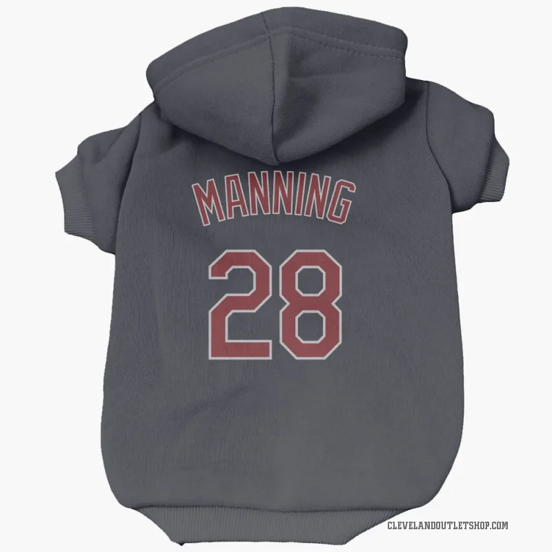 Rick Manning  Navy Cleveland Guardians  Cat & Dog Pet Hoodie