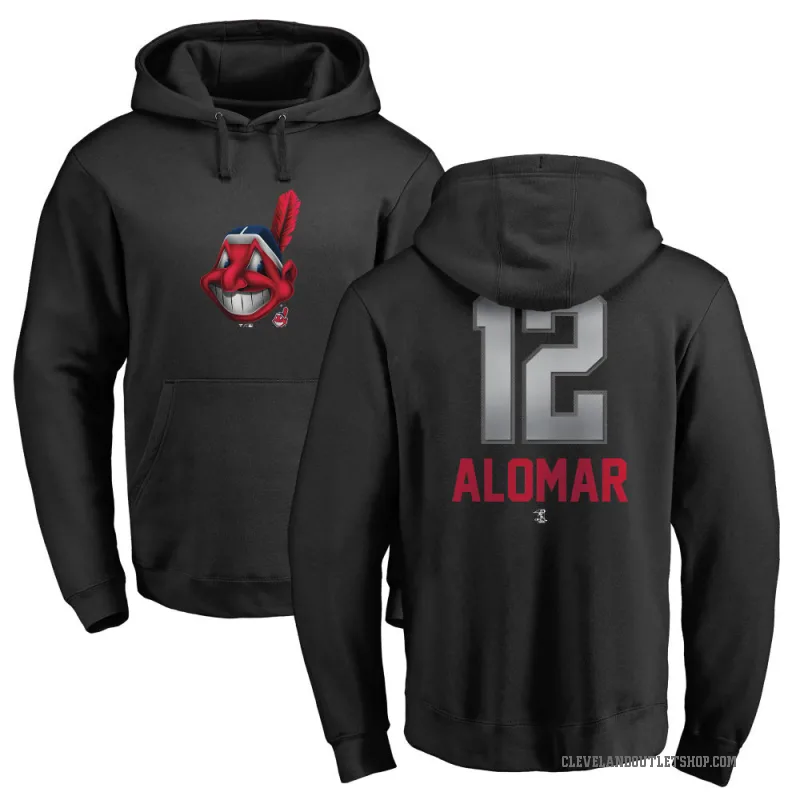 Roberto Alomar Youth Black Cleveland Guardians Branded Midnight Mascot Pullover Hoodie -