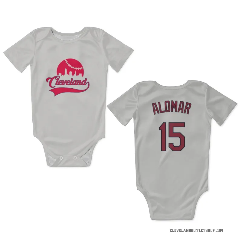 Sandy Alomar  White Cleveland Guardians  Newborn & Infant Bodysuit
