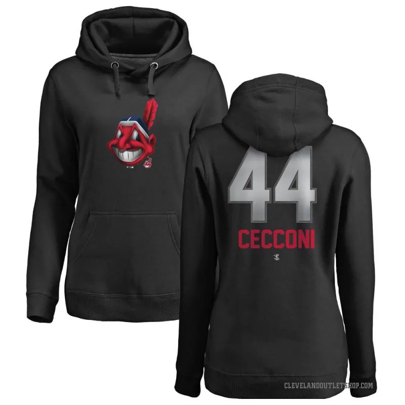 Slade Cecconi Women's Black Cleveland Guardians Branded Midnight Mascot Pullover Hoodie -