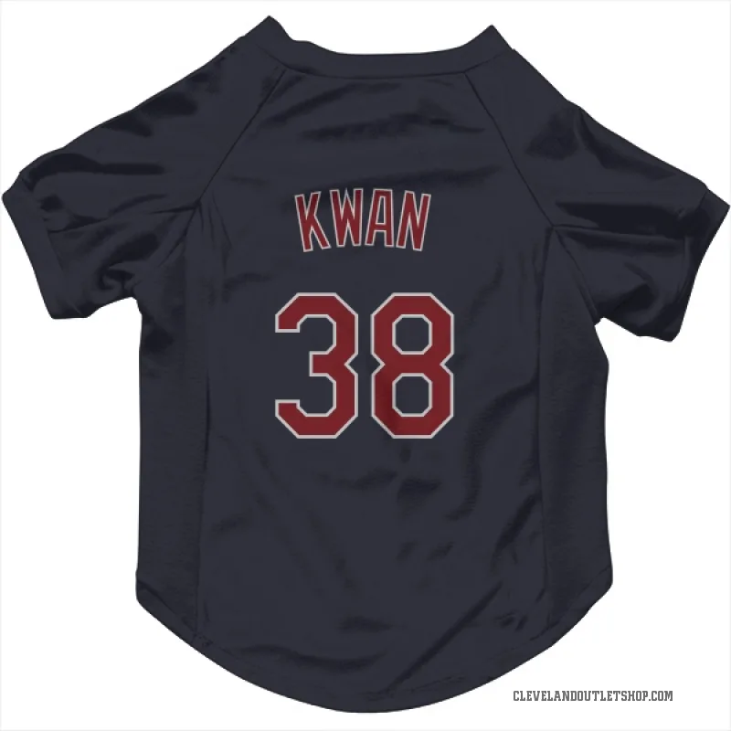 Steven Kwan  Navy Cleveland Guardians  Cat & Dog Pet Jersey