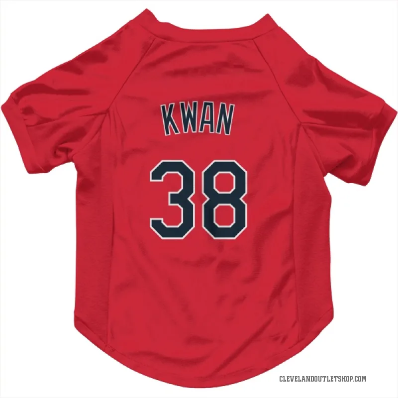 Steven Kwan  Red Cleveland Guardians  Cat & Dog Pet Jersey