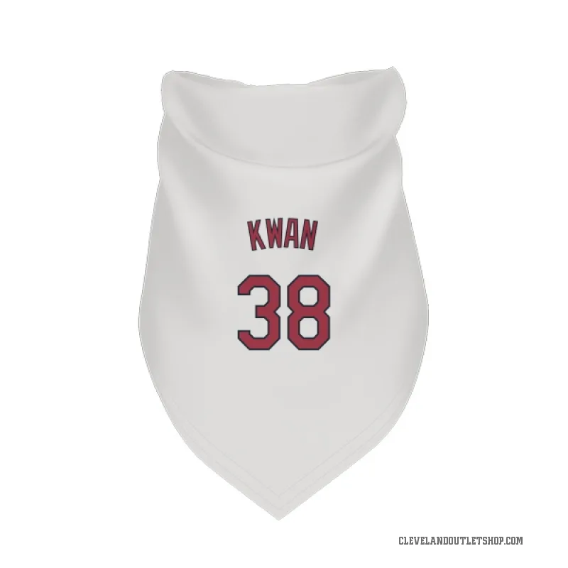 Steven Kwan  White Cleveland Guardians  Cat & Dog Pet Bandana