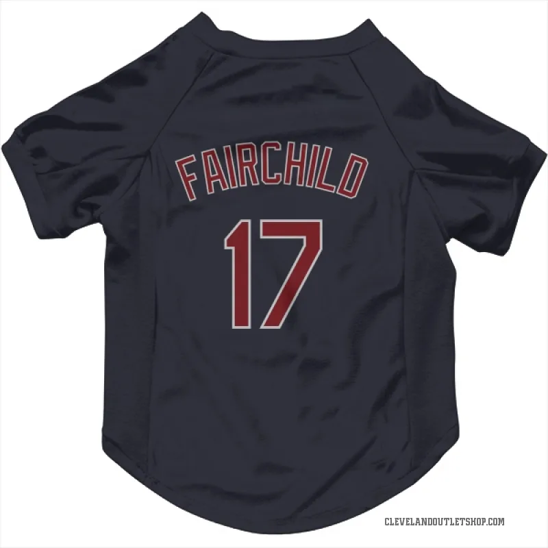 Stuart Fairchild  Navy Cleveland Guardians  Cat & Dog Pet Jersey