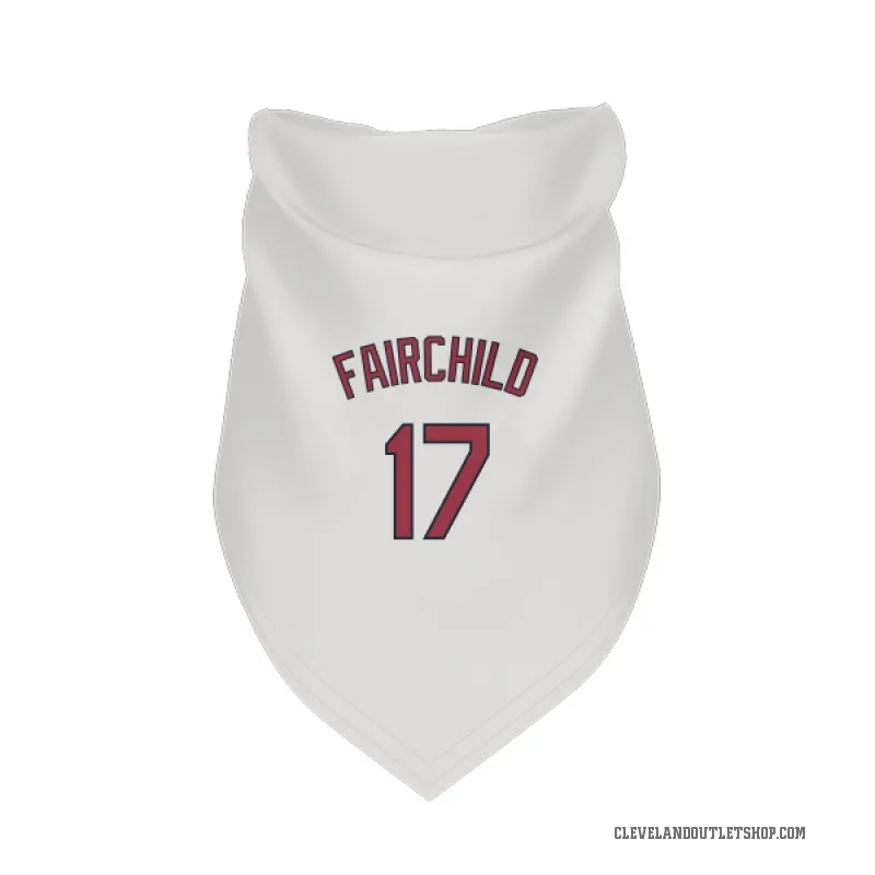 Stuart Fairchild  White Cleveland Guardians  Cat & Dog Pet Bandana