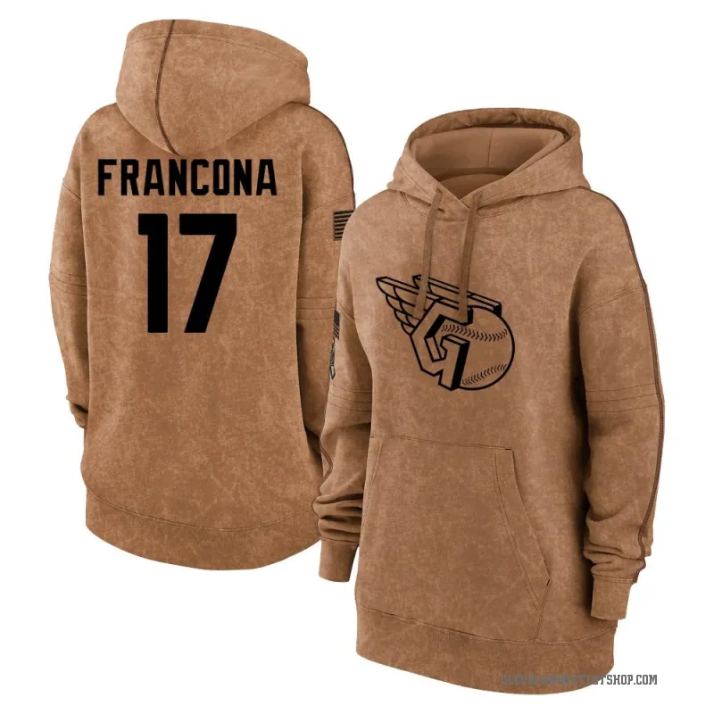Terry Francona Women's Brown Cleveland Guardians 2023 Salute to Service Pullover Hoodie