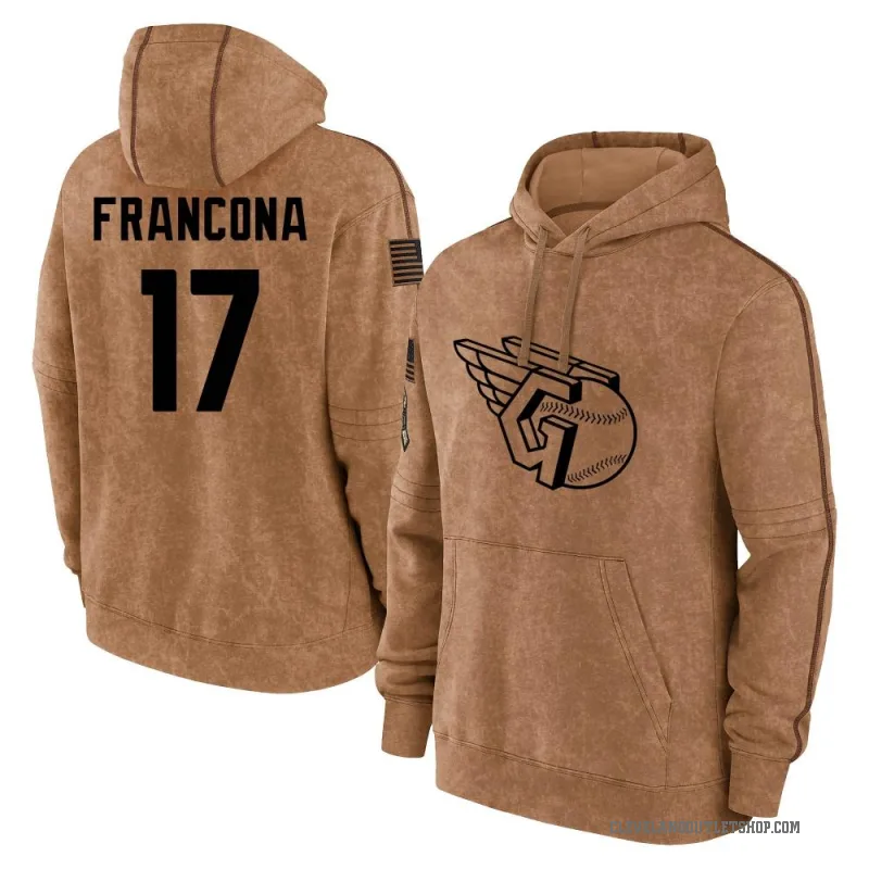 Terry Francona Youth Brown Cleveland Guardians 2023 Salute to Service Club Pullover Hoodie