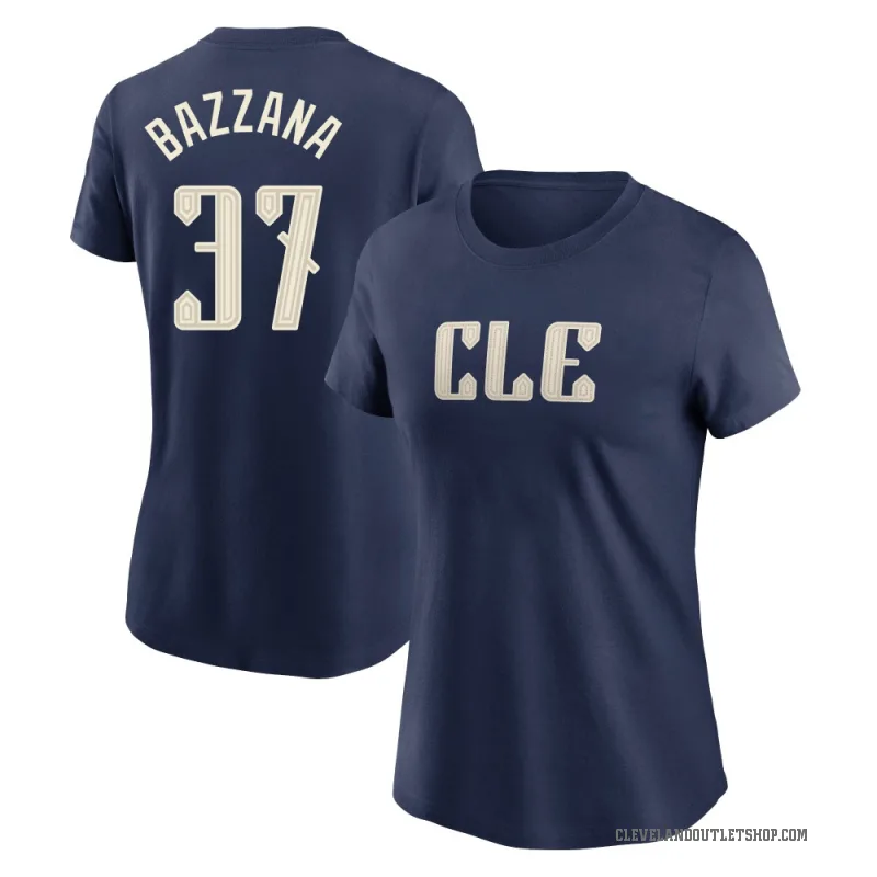 Travis Bazzana Women's Navy Cleveland Guardians 2024 City Connect T-Shirt