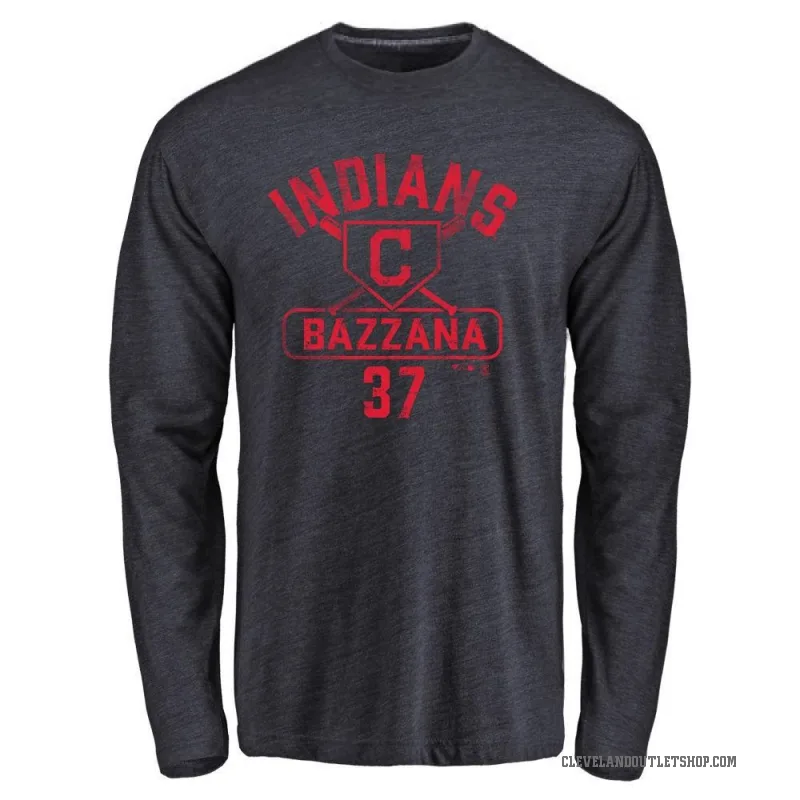 Travis Bazzana Youth Navy Cleveland Guardians Base Runner Long Sleeve T-Shirt -
