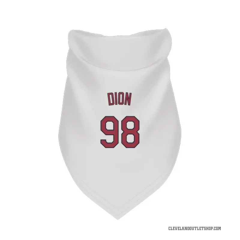 Will Dion  White Cleveland Guardians  Cat & Dog Pet Bandana