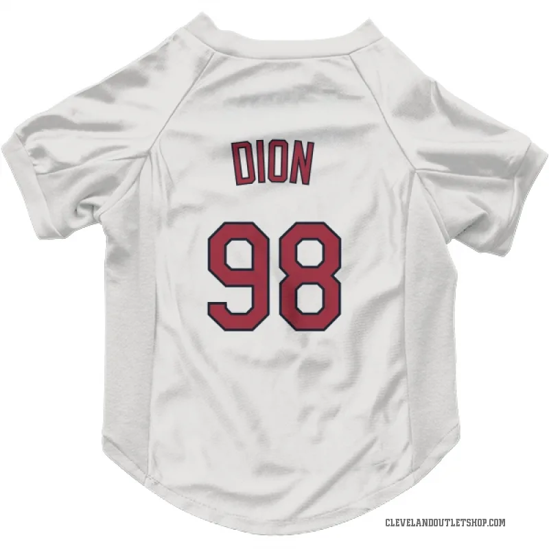 Will Dion  White Cleveland Guardians  Cat & Dog Pet Jersey