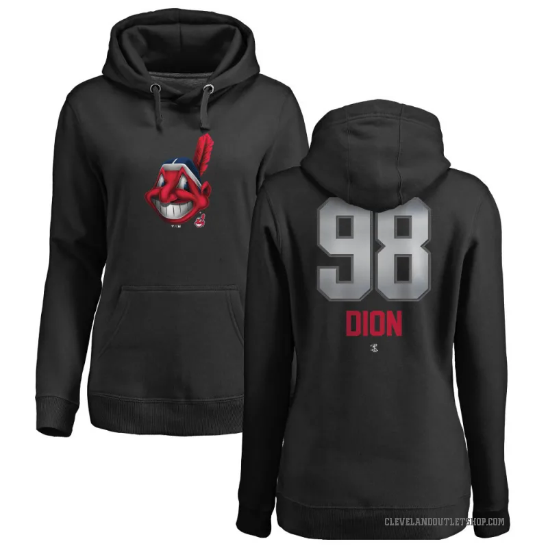 Will Dion Women's Black Cleveland Guardians Branded Midnight Mascot Pullover Hoodie -