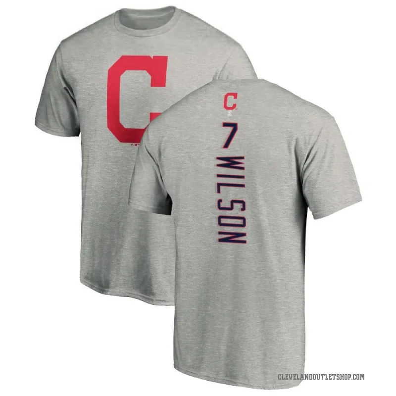 Will Wilson Youth Ash Cleveland Guardians Backer T-Shirt -